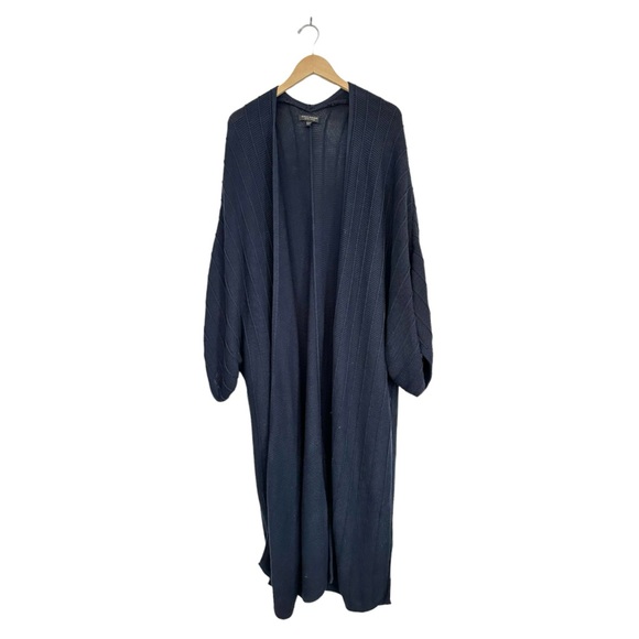 Banana Republic Jasmine Organic Cotton Duster Cardigan Long Sweater Navy XL/XXL - Picture 5 of 16